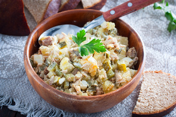 Winter Russian salad 