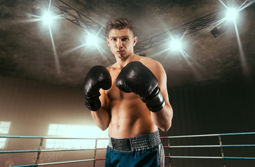 Boxing sparring boxers