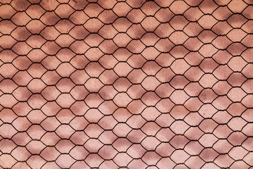  Rusty Double Layer Hexagonal Wire Mesh Background