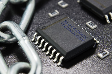 The concept of closure, protection. Technology blockchain, encryption of Internet traffic....