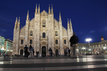 Fototapeta na wymiar Milan Duomo cathedrale dome