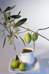 Greek traditional olive oil herbs