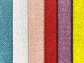 Background and texture of multi-colored fabrics