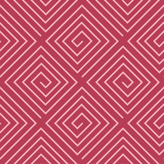 Fototapeta premium Red and pale pink geometric seamless pattern