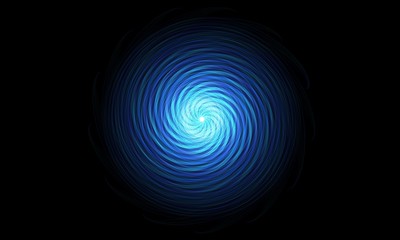 Blue abstract background. Flame spiral series.