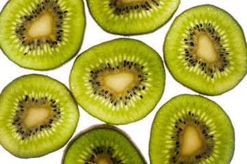 Fresh kiwi fruit slice  actinide