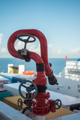Fire hydrant on a ferry