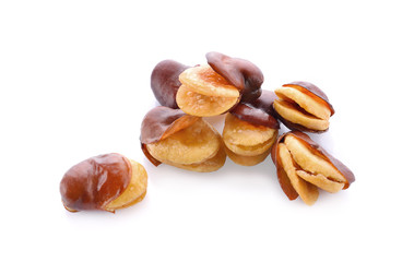 fava bean isolated on white background