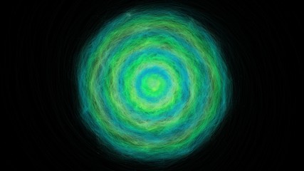 Abstract ring background with luminous backdrop.