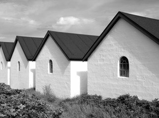 Old fisherman's houses in Denmark