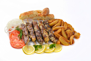 GREEK TRADITIONAL FAST FOOD MEAT MEAL