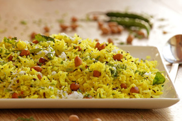 Lemon rice is one of the most easy, simple and popular south Indian rice dish. 
