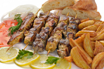 GREEK TRADITIONAL FAST FOOD MEAT MEAL