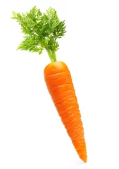 Poster Carrot isolated on white © Valentina R.