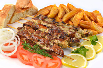 GREEK TRADITIONAL FAST FOOD MEAT MEAL
