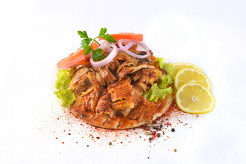 GREEK TRADITIONAL FAST FOOD MEAT MEAL