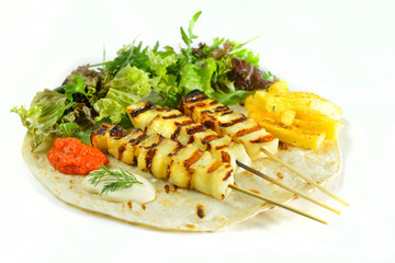 GREEK TRADITIONAL FAST FOOD MEAT MEAL