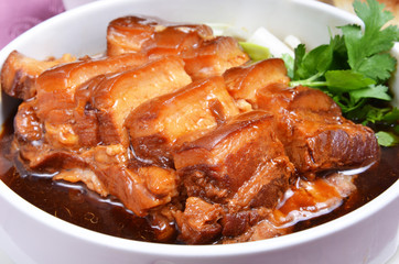 Dong-Po stewed pork - Braised pork with preserved bean sause 