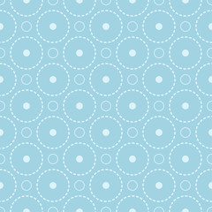 Light blue geometric ornament. Seamless pattern