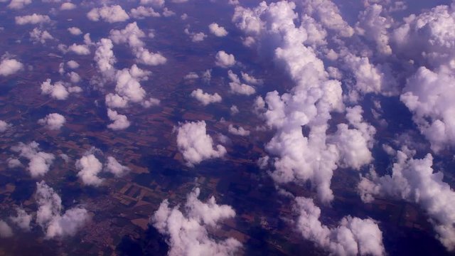 Cumulus Clouds From Jet Aircraft; Clouds From Aircraft; Central Europe