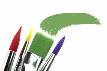 Künstlerpinsel, Pinselspitzen, Farben