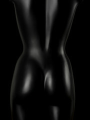 body of black mannequin