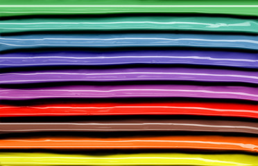 striped texture of colored nail polish