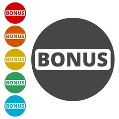 Bonus sign, Bonus icon 