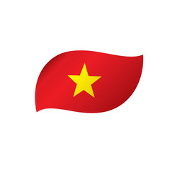 Vietnam flag, vector illustration