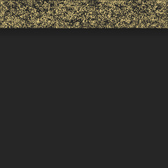 Gold border on black Vector