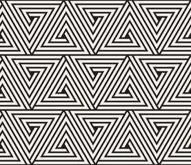 Vector seamless pattern. Modern stylish abstract texture. Repeating geometric tiling from striped elements