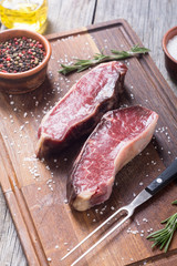 Dry aged New York steak