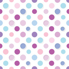 Polka dot seamless pattern.