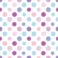 Foto op Plexiglas Polka dot naadloos patroon. © cutelittlethings