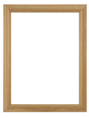 Empty picture frame, wood finish