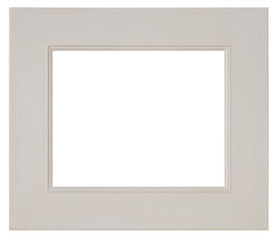 Empty picture frame, white hand painted finish