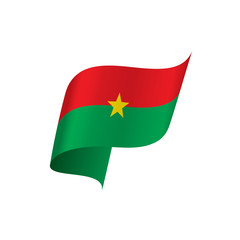 Burkina Faso flag, vector illustration