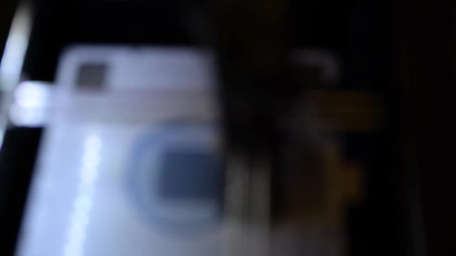 video of a 3D printer