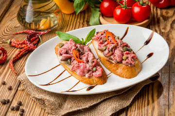 healthy food beautiful and tasty food on a plate