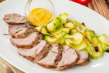 healthy food beautiful and tasty food on a plate