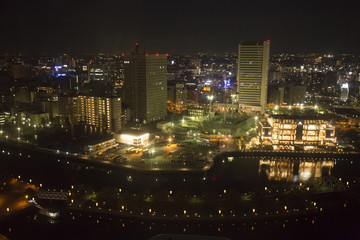 Obraz premium 横浜みなとみらい21 夜景