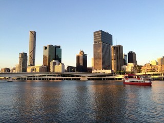Fototapeta na wymiar Brisbane Sunset