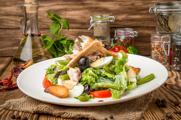 healthy food beautiful and tasty food on a plate