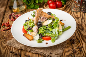 healthy food beautiful and tasty food on a plate