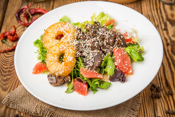 healthy food beautiful and tasty food on a plate