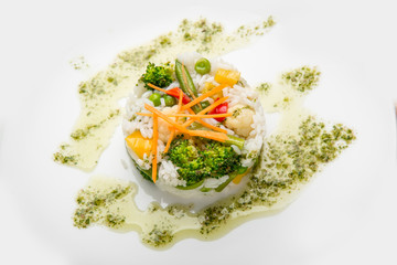 healthy food beautiful and tasty food on a plate