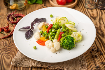 healthy food beautiful and tasty food on a plate