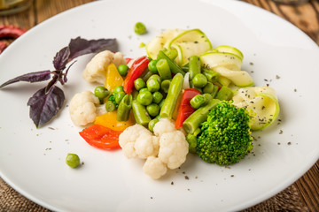 healthy food beautiful and tasty food on a plate