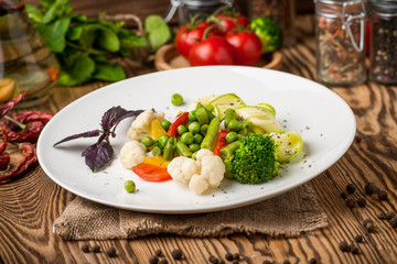 healthy food beautiful and tasty food on a plate