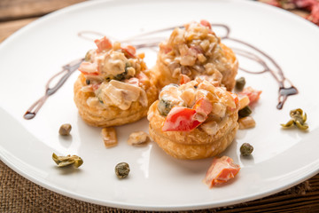 healthy food beautiful and tasty food on a plate